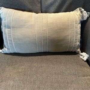 Nautica Cream Decorative Lumbar Pillow with Tassels